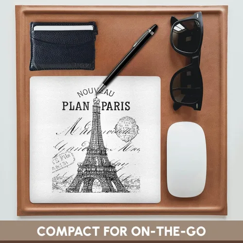 Vista 4 de 3dRose 8 x 8 x 0.25 Nouveau Paris Vintage Torre Eiffel mouse pad (mp _ 110389 _ 1)