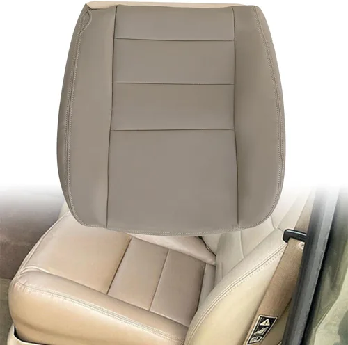 Vista 10 de GXARTS Funda de Asiento de Cuero de Repuesto Inferior del Lado del Conductor Delantero Negro Compatible con Ford F250 F350 F450 F550 2003 2004 2005