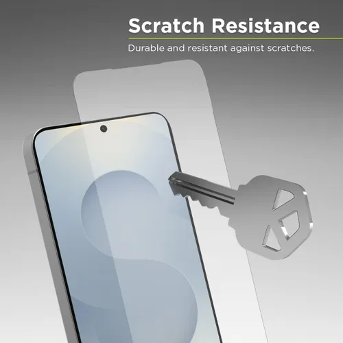Vista 3 de PureGear Protector de pantalla de vidrio templado HD de máxima claridad para Samsung Galaxy S25 (2025), compatible con sensor de huellas dactilares