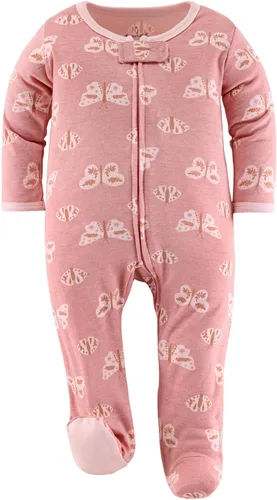 Vista 5 de The Peanutshell Pijama con pies para bebés, para dormir y jugar, paquete de 3