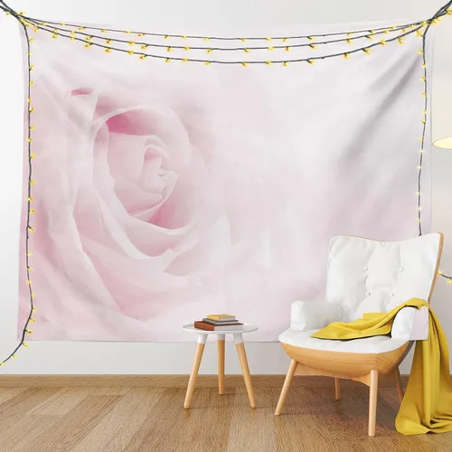 Vista 76 de Ambesonne Tapiz bohemio, diseño floral de bruja, luna y mariposa con adornos de mandala, decoración de tela para colgar en la pared para dormitorio