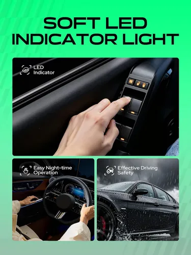 Vista 10 de YHTAUTO Interruptor principal de ventana eléctrica de repuesto para Porsche Cayenna 2011-2014, Macan 2015, Panamera 2010-2015, 13 pines