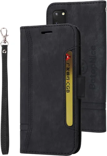 Vista 85 de Funda tipo cartera para Samsung Galaxy S20, piel sintética, con función atril, ranuras para tarjetas, funda plegable con tapa, funda protectora