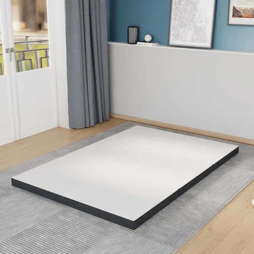 Vista 6 de BLKMTY Colchón plegable, cubrecolchón de 3 pulgadas de espuma viscoelástica de tres pliegues, transpirable con funda lavable, colchón plegable