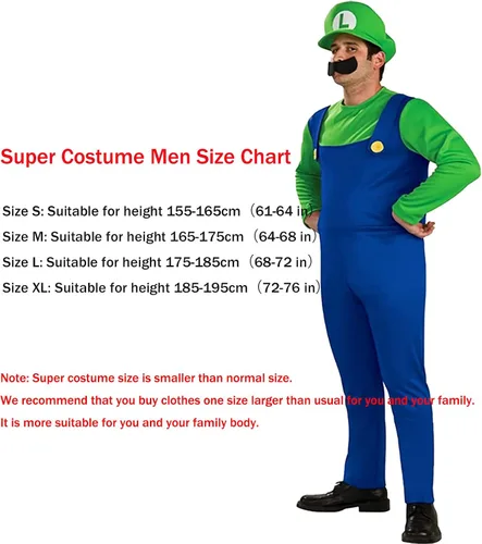 Vista 2 de Super Costume Cosplay Fancy Halloween Dress Outfit Costume Unisex Mens Women Adult Kids Teens
