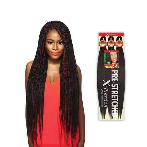Vista 2 de Outre Braids X-Pression Kanekaion 3X Trenza preestirada de 42 pulgadas (paquete de 5, 99J)