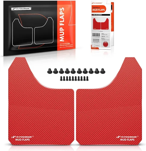 Vista 9 de A-Premium 2 unidades de protectores universales negros contra salpicaduras, aletas de barro, guardabarros, guardabarros, guardabarros, guardabarros