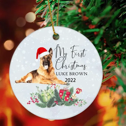 Vista 5 de 1st First Christmas Pet Ornament 2022 Dog Christmas Bauble Custom Ornament Dog Lover Gifts Personalised Dog Name Ornament English Cocker Spaniel Gift