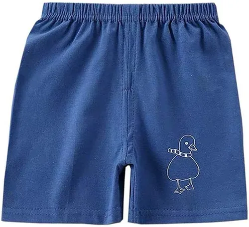 Vista 9 de Pantalones cortos de algodón con cintura elástica para niños pequeños, ropa de verano