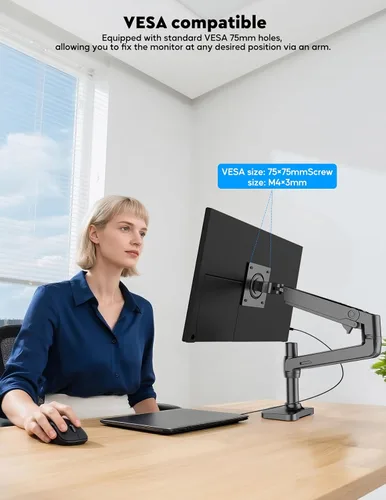 Vista 7 de ZSCMALLS Monitor portátil, monitor portátil de 15.6 pulgadas, 1080P FHD, monitor USB-C HDMI, pantalla de computadora IPS segunda pantalla, pantalla
