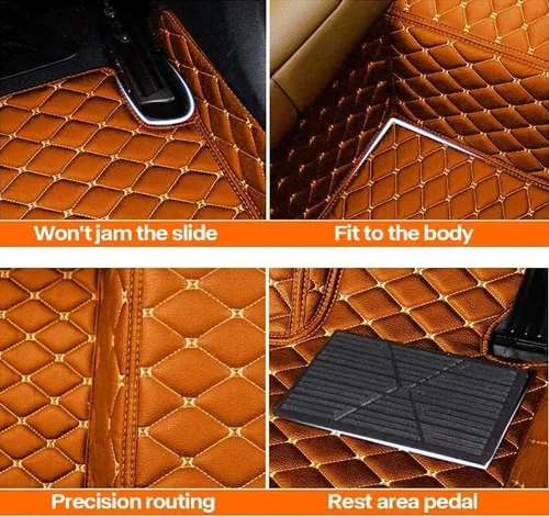 Vista 6 de Tapetes de suelo de automóvil compatibles con el 99 % de los sedán, SUV, deportivos, cobertura completa, compatible con hombres y mujeres, Negro