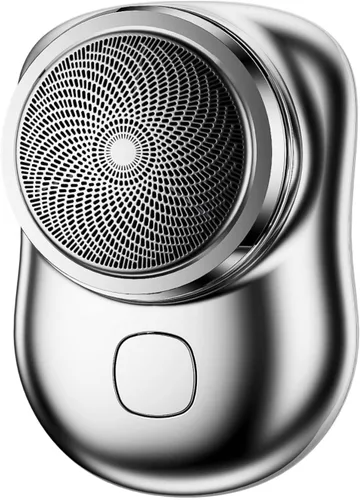 Vista 8 de Afeitadora eléctrica para hombres, Mini-Shave - Afeitadora eléctrica portátil, tamaño de bolsillo, afeitadora portátil húmeda y seca para hombre