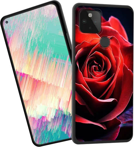 Vista 84 de Funda delgada para Google Pixel 4 XL, funda delgada de silicona de TPU suave a prueba de golpes para Google Pixel 4 XL, cruz negra