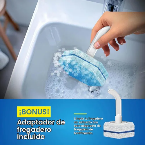 Vista 7 de CleanGenius Estropajos desechables precargados de limpieza de inodoros, 30