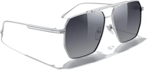Vista 5 de MERRY'S Gafas de sol cuadradas polarizadas de gran tamaño para mujeres y hombres, sombras retro vintage UV400 clásicas de metal grandes