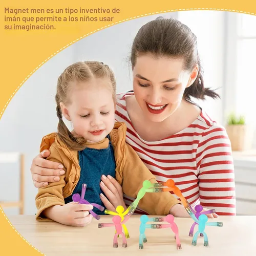 Vista 4 de laleay 6 piezas Juguetes Magnéticos, Figuras de Personas para Niños, Regalos para Adultos y Niños, Hombres Magnéticos para Regalos de Adolescentes