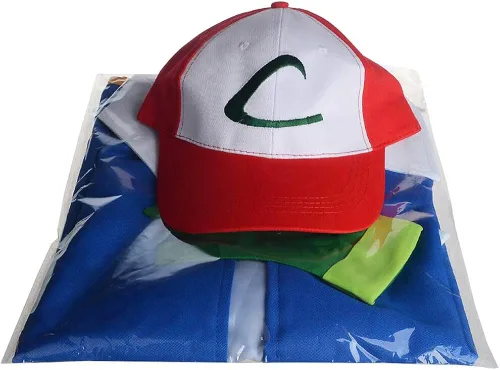 Vista 6 de NewYi - Juego de chaqueta guantes y gorra disfraz cosplay de entrenador para adultos y niños