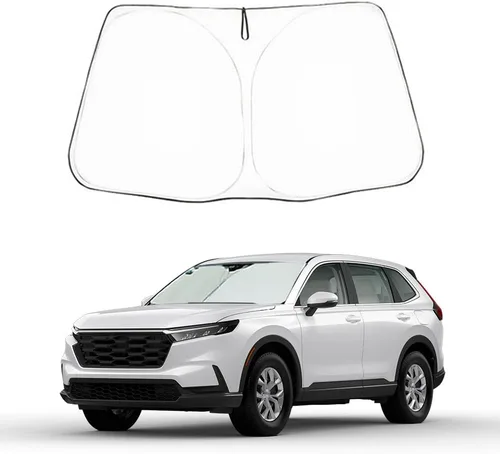 Vista 24 de Parasol plegable para parabrisas delantero de automóvil, protector de parasol de ajuste personalizado para Honda CR-V 2012 2013 2014 2015 2016
