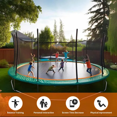 Vista 4 de Trampoline Mat Replacement，12.56FT Diameter Mat with 72 Rings，Fits 14FT Steel Frame,Fits 5.3"-5.7" Springs， Excluding Springs and Frame