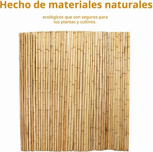 Vista 5 de Rollo de valla de bambú natural de 4 pies x 6 pies, valla de privacidad exterior de bambú, paneles de pantalla de privacidad natural para jardín, al