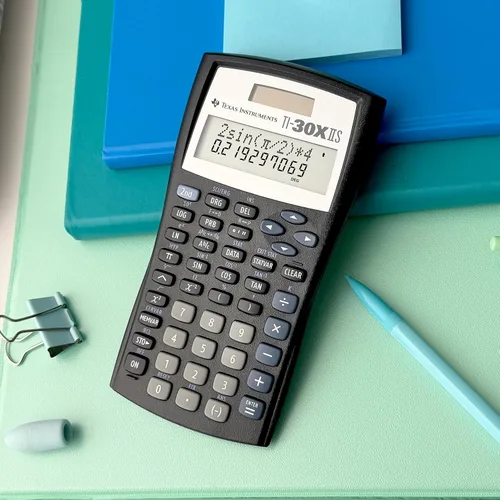 Vista 5 de Calculadora científica Texas Instruments TI-30 X IIS 2-Linea, Negro