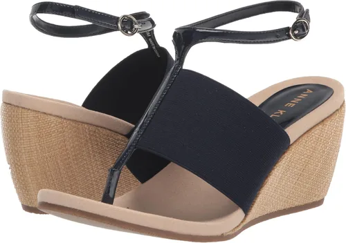 Vista 7 de Anne Klein Sandalias de cuña de charol Ikari para mujer