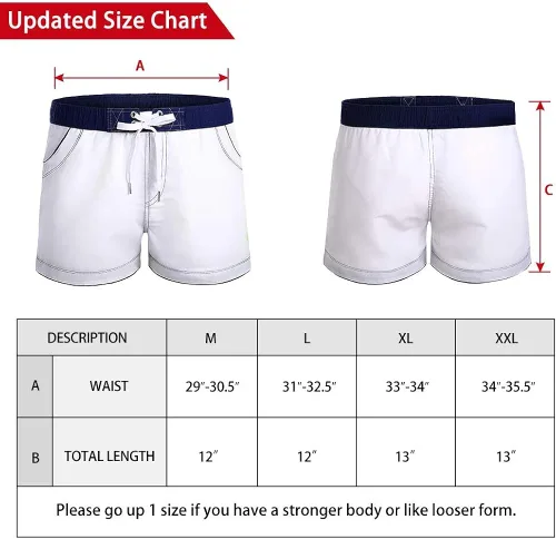 Vista 4 de letsqk de los hombres bañadores de Sexy pantalones cortos Surf Traje de baño natación para hombre
