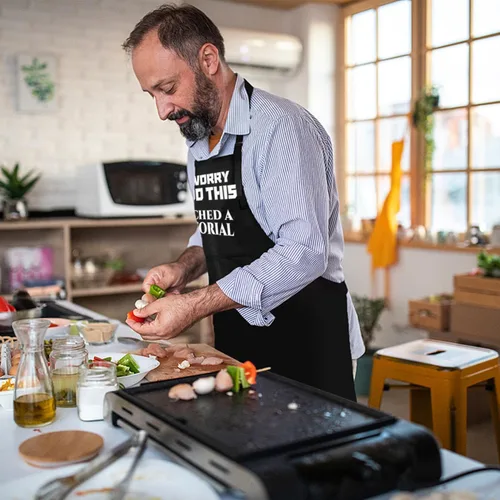 Vista 7 de Delantales para hombres, delantales divertidos para hombres, delantales de chef, delantales divertidos de cocinero, delantales divertidos