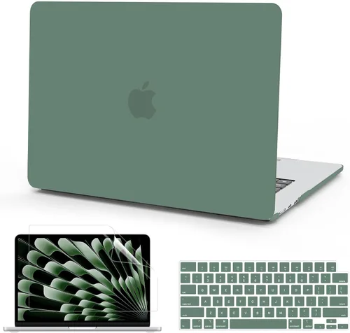 Vista 18 de B BELK Funda compatible con MacBook Air de 15 pulgadas 2025 2024 2023 Release M4 M3 M2 A3241 A3114 A2941 Liquid Retina Display, carcasa rígida