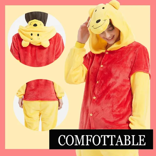 Vista 5 de Pijama unisex para adultos, disfraz de Navidad, Halloween, disfraz de cosplay