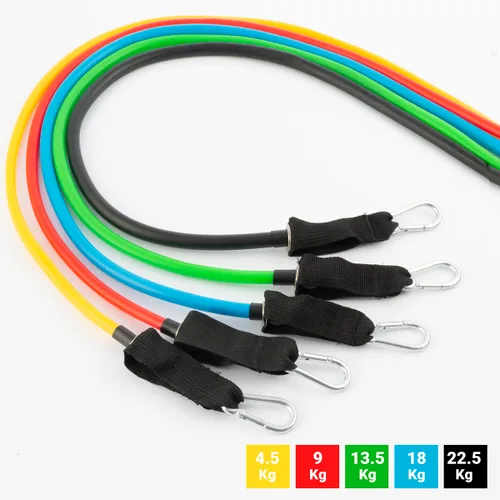 Vista 21 de Set de Bandas de Resistencia con Accesorios y Guía de Ejercicios Rebainer InnovaGoods 5
