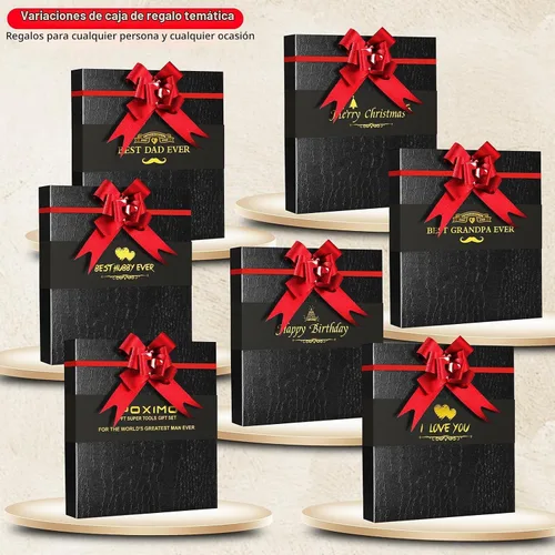 Vista 3 de Juego de regalo multiherramienta para hombres, para papá, él, kit de supervivencia EDC 3 en 1 con alicates múltiples 14 en 1, cuchillo de bolsillo