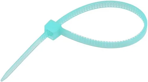Vista 3 de uxcell Bridas para cables de nailon con cierre automático de 4 pulgadas, color azul cielo, 100