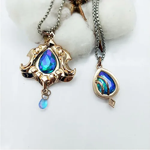 Vista 2 de OrcoW Genshin Impact Fontaine Furina Neuvillette Vision Collar Anime Cosplay Accesorios Regalos para Jugadores