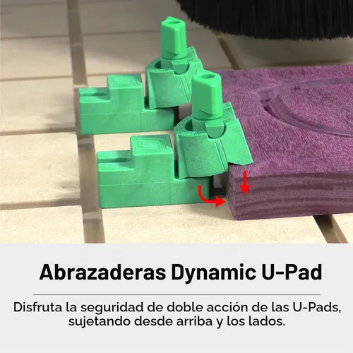 Vista 9 de MICROJIG Kit de sujeción CNC MatchFit, Abrazaderas de sujeción para carpintería, CN-P1234K11, Juego de 11 piezas, Verde