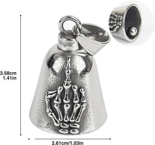 Vista 4 de Motorcycle Bell for Luck, Drive Safe Cycling Bells For Bikers Riders