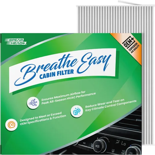 Vista 29 de Spearhead OEM+ Filtro de aire de cabina Particulate Breathe Easy Compatible con 2015-17 Chrysler 200, 2014-18 Cherokee como OEM Proporciona