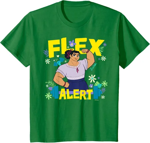 Vista 44 de Disney Encanto Luisa Madrigal Flex Alert Camiseta, Negro