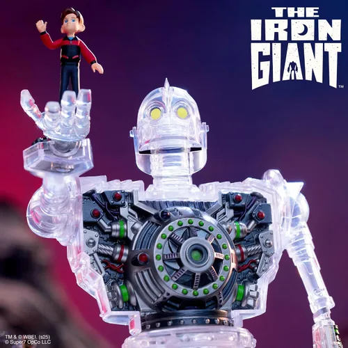 Vista 5 de Super7 El Gigante de Hierro Súper Cyborg - Figura de acción de El Gigante de Hierro (Transparente)