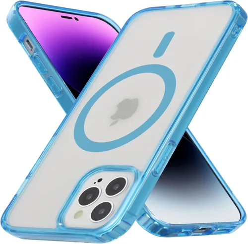 Vista 32 de Funda magnética fuerte para iPhone 12 Pro Max [Protección de grado militar de 10 pies] Compatible con MagSafe, funda protectora a prueba de golpes