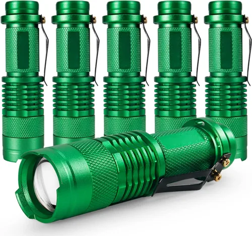 Vista 2 de Linterna LED de 3 modos, lámpara táctica mini Q5 para camping, senderismo, emergencia (color - 5 unidades)