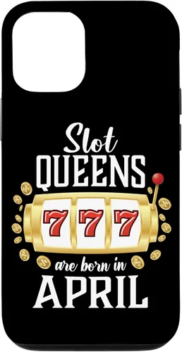 Vista 26 de Slot Queens Are Born In April Casino Women's Birthday Case for iPhone 16