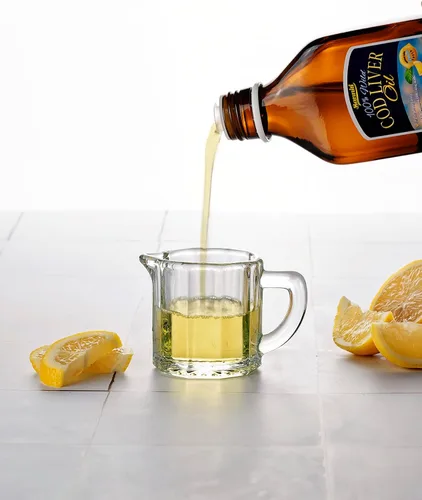 Vista 3 de Sanniti Aceite Natural 100% de Hígado de Bacalao, 1081 mg de Ácidos Grasos Omega-3 Totales, Capturado en la Naturaleza Nórdica, 250 mL (8.4 oz)