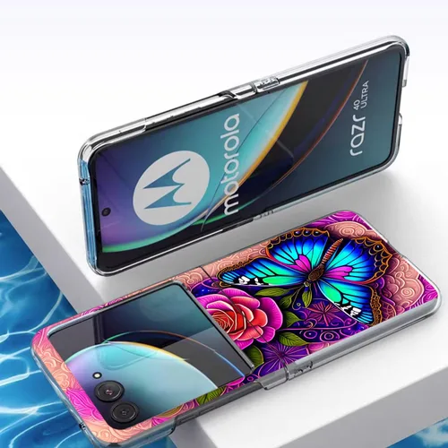 Vista 3 de Razr Plus 2023 - Funda rígida protectora a prueba de golpes para Motorola Razr+ 2023 y Razr Plus 2023