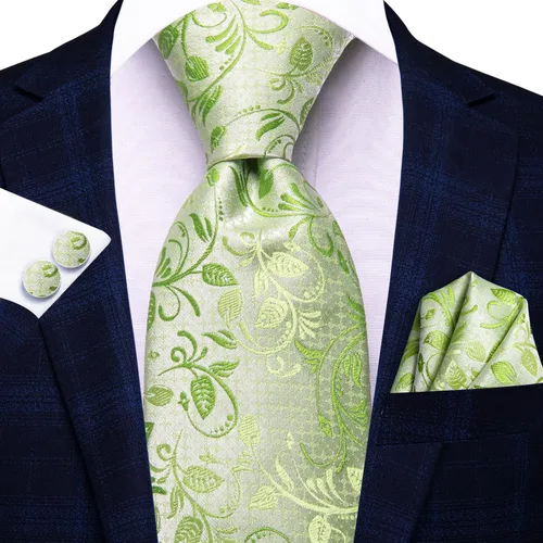 Vista 246 de Hi-Tie Corbatas de seda para hombre, diseño de cachemira a rayas, con bolsillo, gemelos cuadrados, conjunto formal de negocios