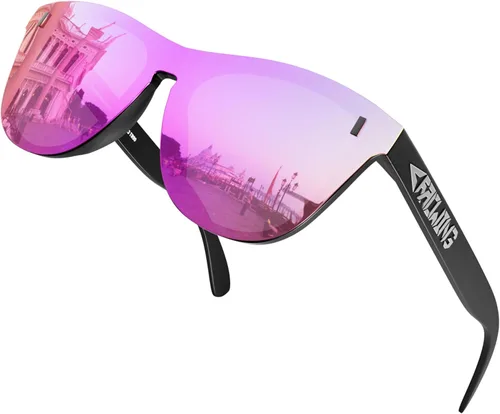 Vista 23 de ROCKNIGHT HD Polarized UV400 Protection Anti Glare Sunglasses TR90 Frame Lightweight Beach Driving