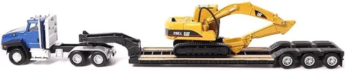 Vista 4 de Diecast Masters 1/87 Caterpillar CT660 Cabina Diurna con Remolque Lowboy y Excavadora Hidráulica 315C L 84415