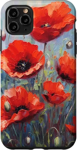Vista 13 de Funda para iPhone 12/12 Pro Red Poppies Flowers In A Field