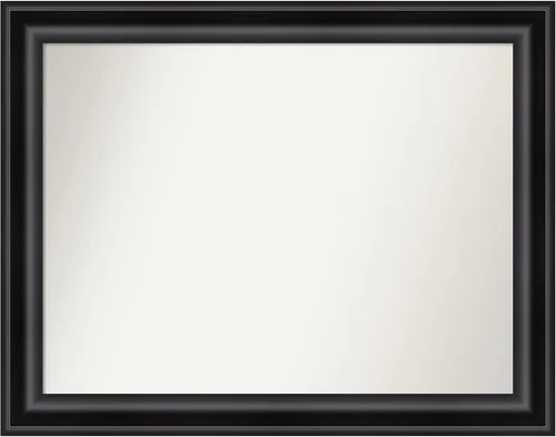 Vista 339 de Amanti Art Espejo personalizado, espejo de baño negro puente, espejo de pared o espejo de tocador de baño sobre el fregadero (26 x 26 pulgadas)