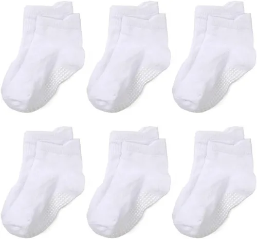 Vista 5 de Calcetines de algodón para bebés, calcetines de algodón para niños y niñas, de corte bajo para bebés